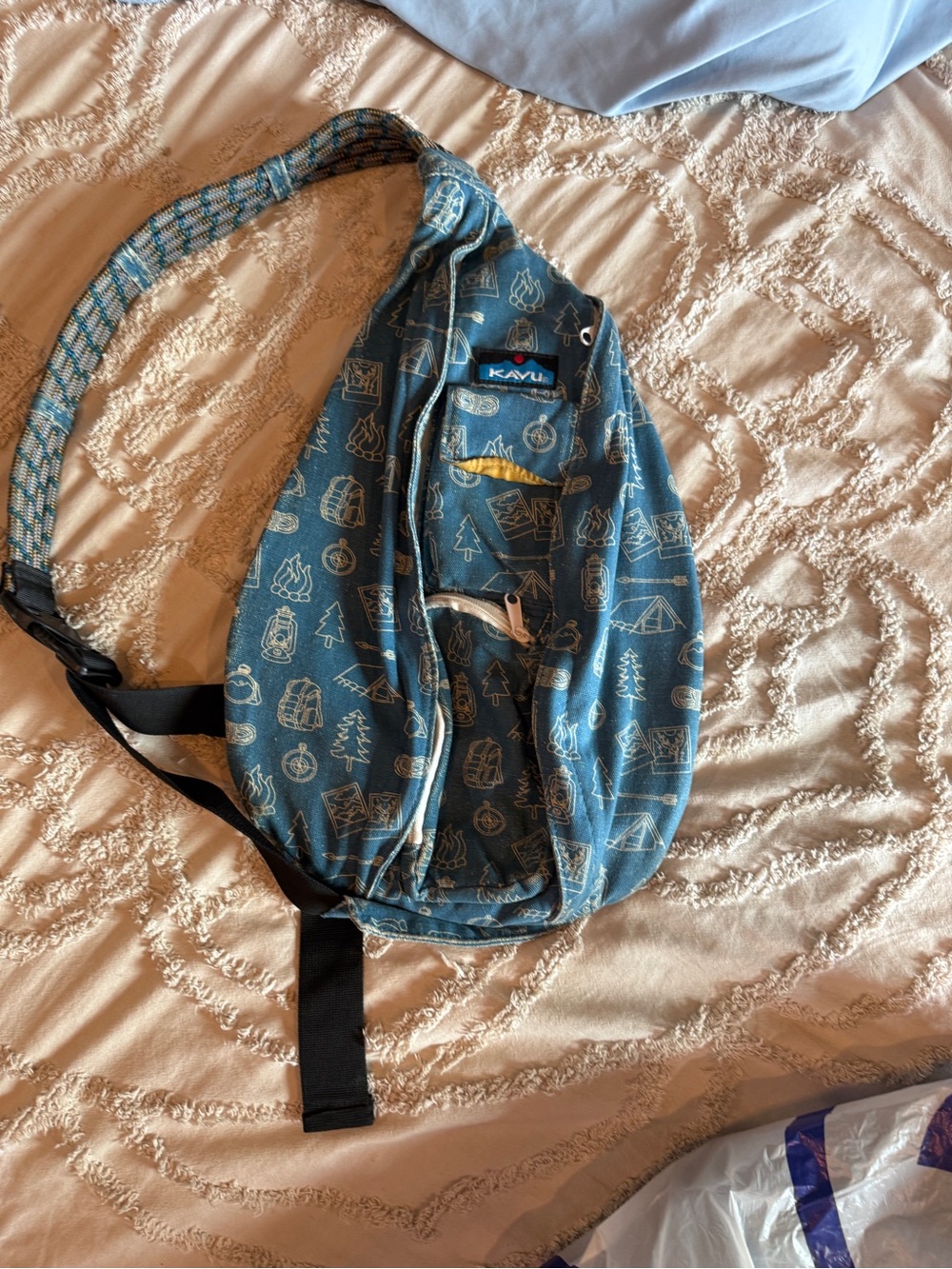 KAVU Original Rope Bag in the Base Camp pattern
